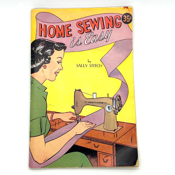 Vintage Home Sewing is Easy Comic Book By Sally Stitch Vintage 1950's 60 Pages - Picture 1 of 7